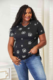 Double Take Dandelion Print Round Neck T-Shirt 