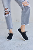 Forever Link Flat Round Toe Lace-Up Sneakers 