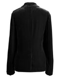 Pocketed Button Up Lapel Collar Blazer 