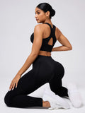 Round Neck Wide Strap Tank and Leggings Active Set 