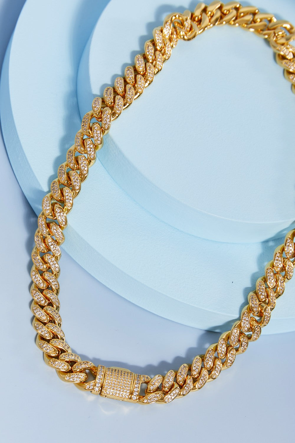 Brass Curb Chain Necklace 