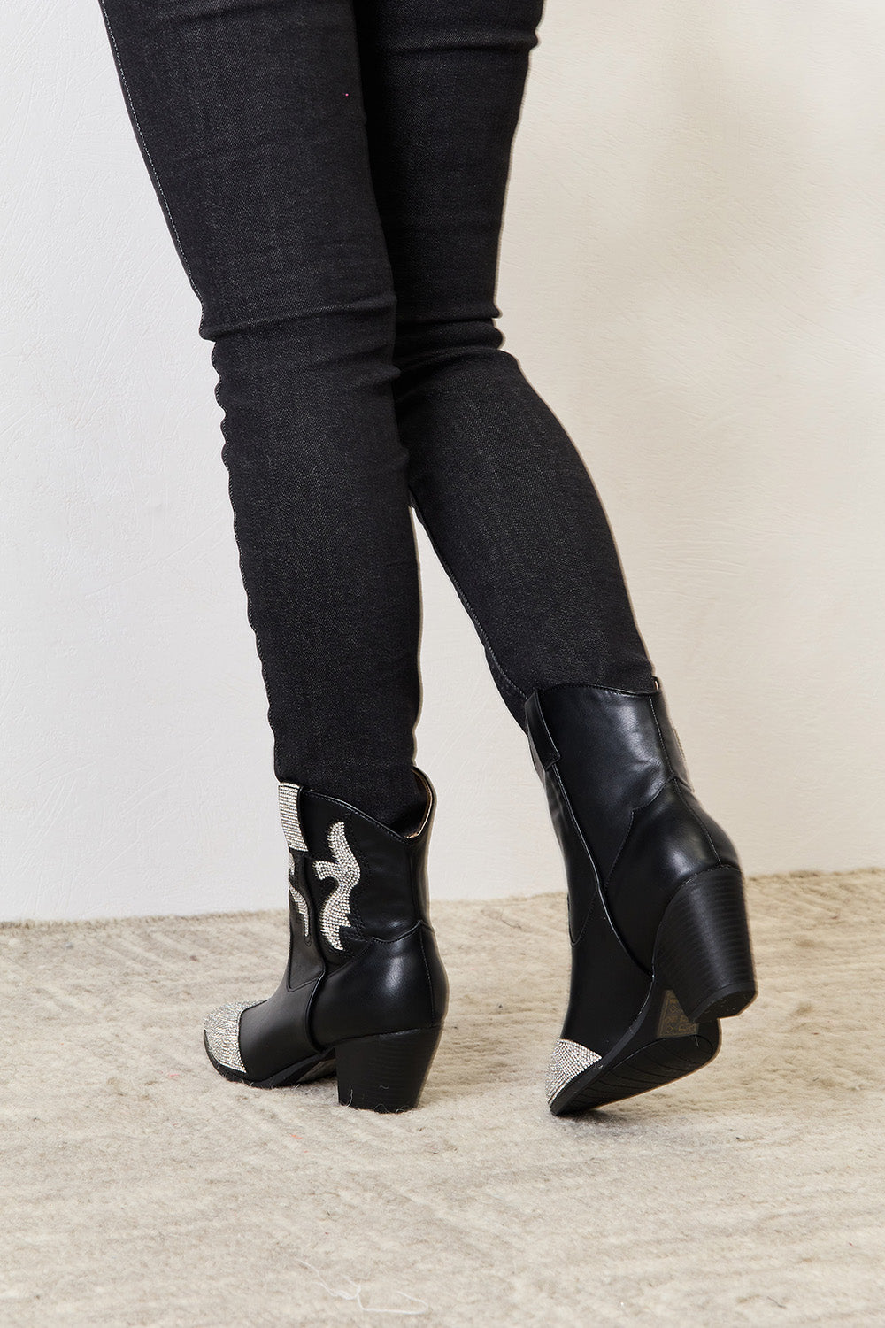 East Lion Corp Rhinestone Pointed  Boots 