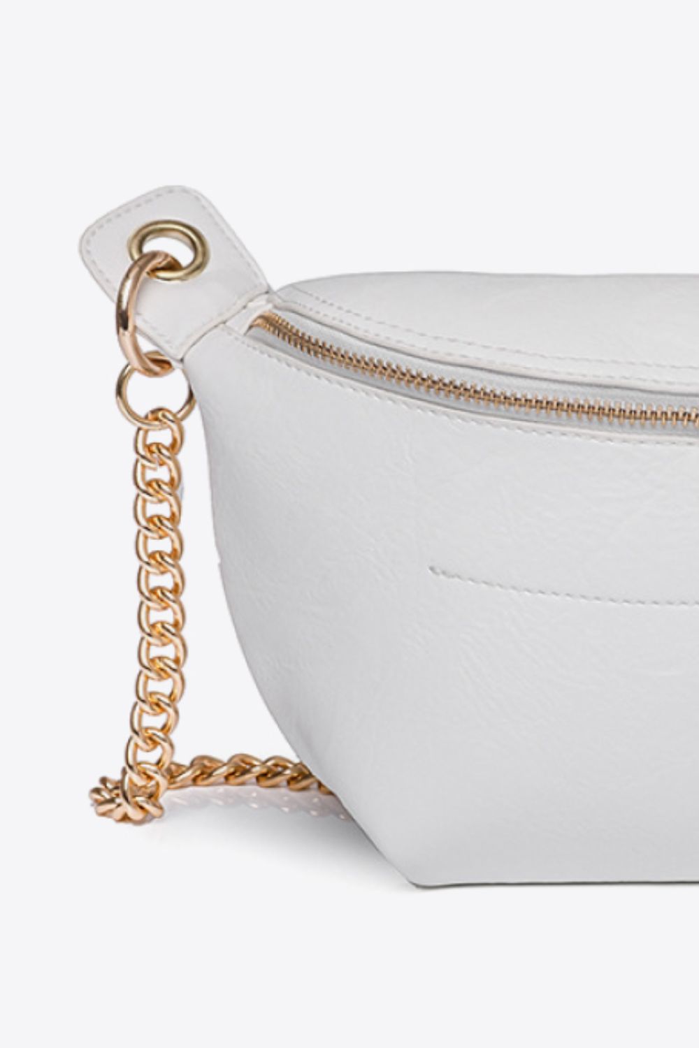 PU Leather Chain Strap Crossbody Bag 