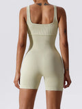 Basic Bae Ribbed Sleeveless Active Romper 