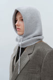 Drawstring Solid Color Thermal Knit Hat 