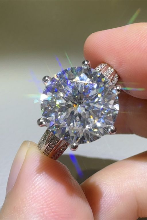 5 Carat Moissanite 925 Sterling Silver Ring 