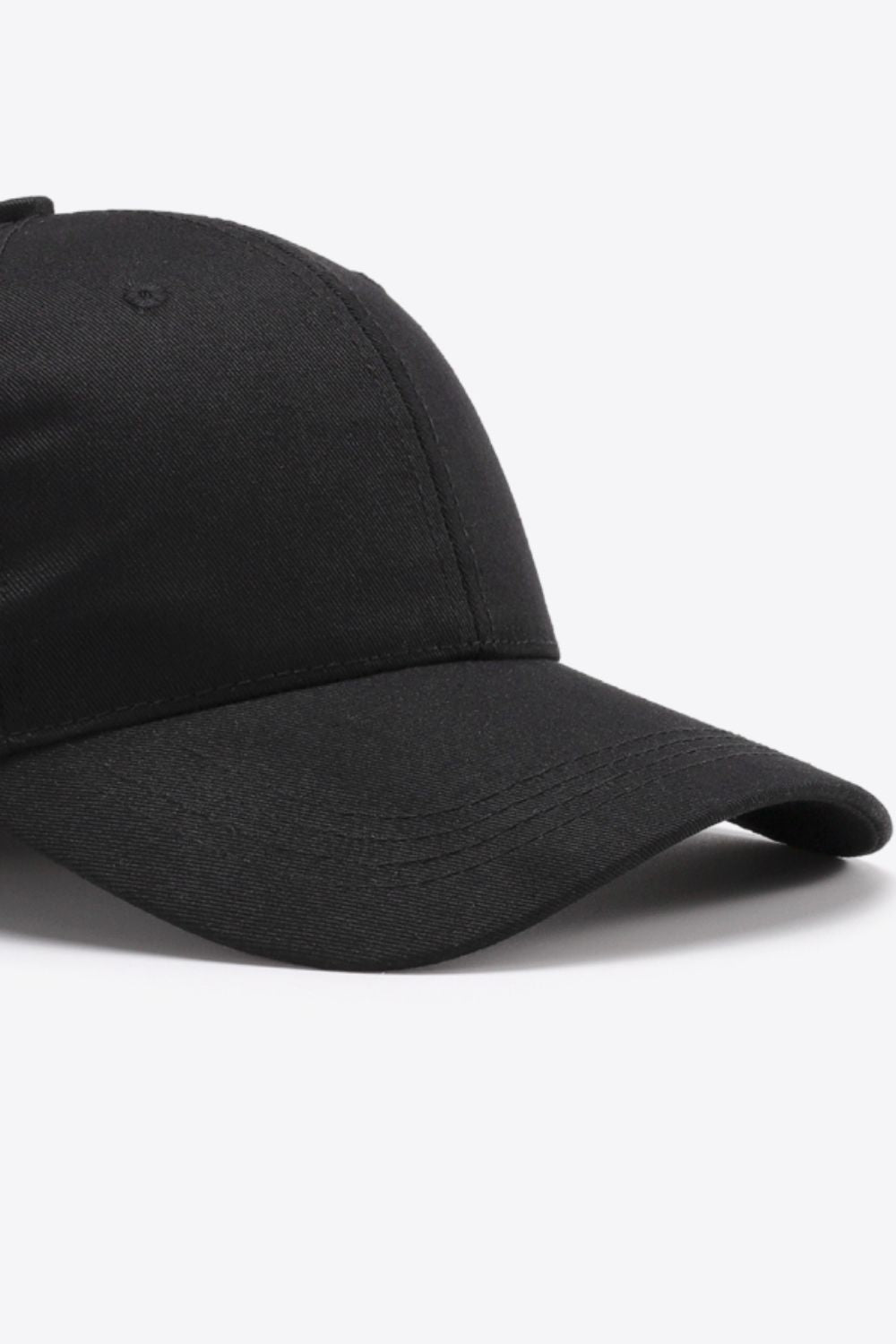 Plain Adjustable Cotton Baseball Cap 