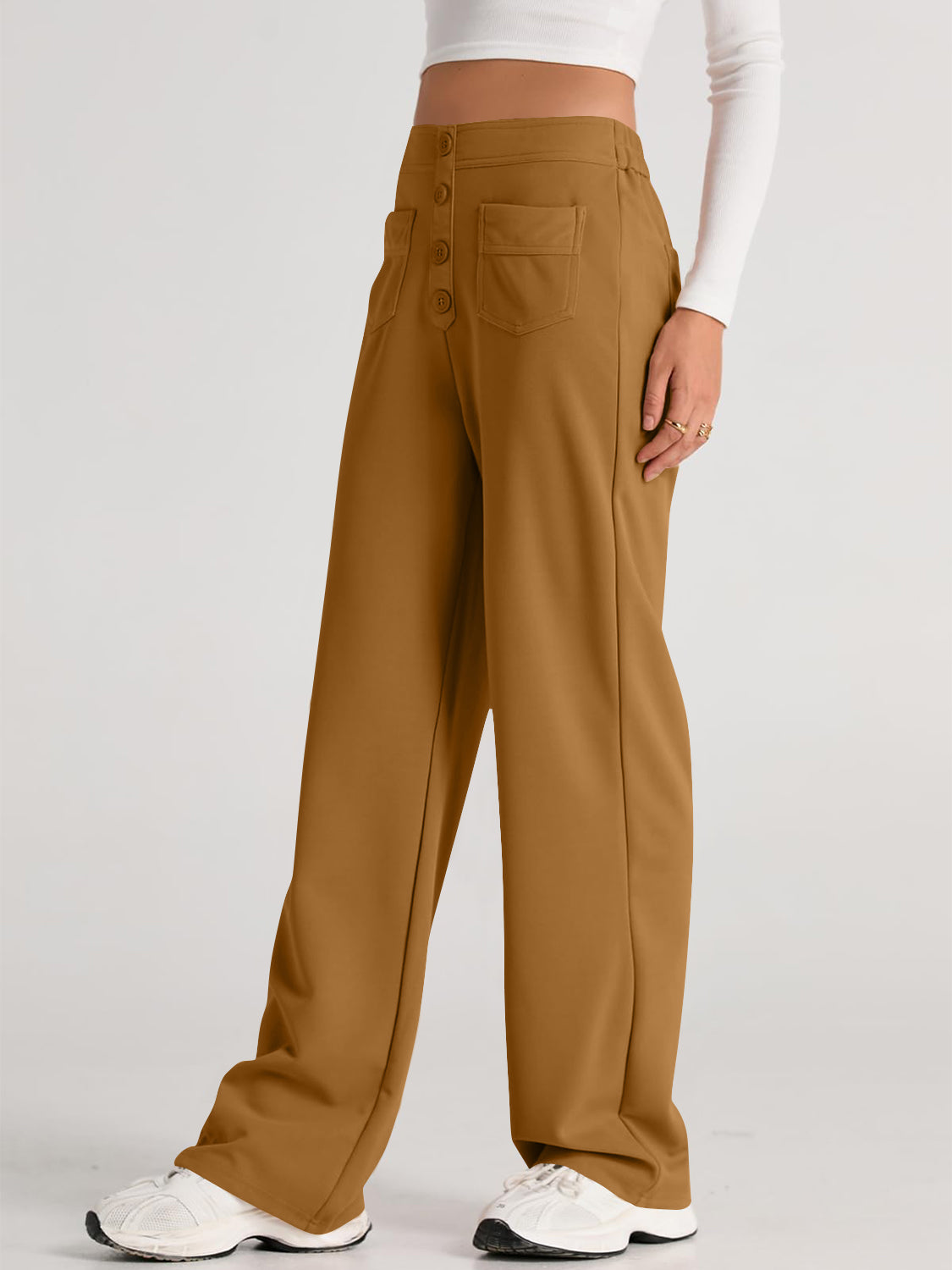 High Waist Wide Leg Pants Pants