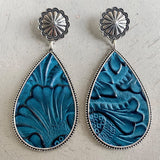 Alloy Teardrop Earrings 