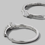 Inlaid Zircon 925 Sterling Silver Earrings 