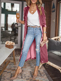Open Front Long Sleeve Coat 