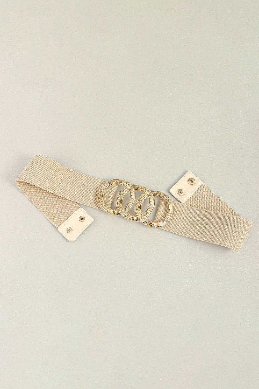 Zinc Alloy Buckle Elastic Wide Belt 
