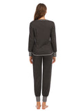 Round Neck Top and Pants Lounge Set Lingerie & Nightwear