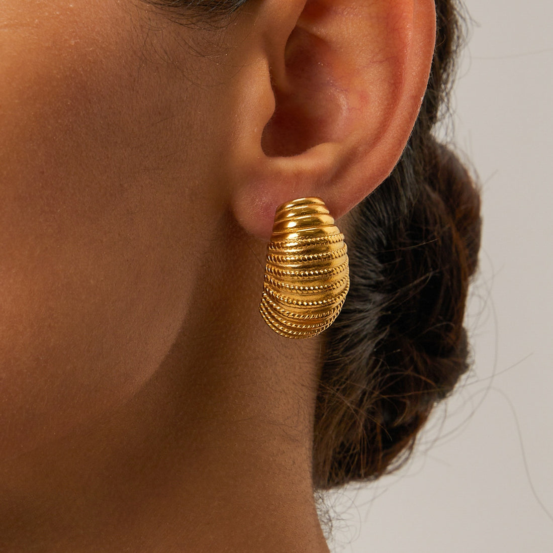 18K Gold-Plated Stainless Steel Earrings 
