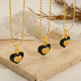Titanium Steel Heart Shape Necklace 