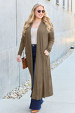 Basic Bae Full Size Open Front Long Sleeve Cover Up 