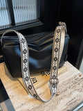 PU Leather Adjustable Strap Crossbody Bag 