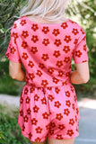 Floral Cropped Tee and Shorts Lounge Set Lingerie & Nightwear