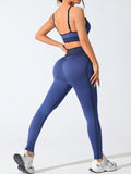 Scoop Neck Cami and High Waist Leggings Active Set 