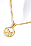 Constellation Pendant Stainless Steel Necklace 