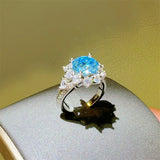 3 Carat Moissanite Zircon 925 Sterling Silver Ring 