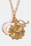 Constellation and Moon Pendant Copper Necklace 