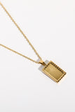 Stainless Steel 18K Gold-Plated Necklace 