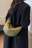 Quilted Adjustable Strap Crossbody Bag 