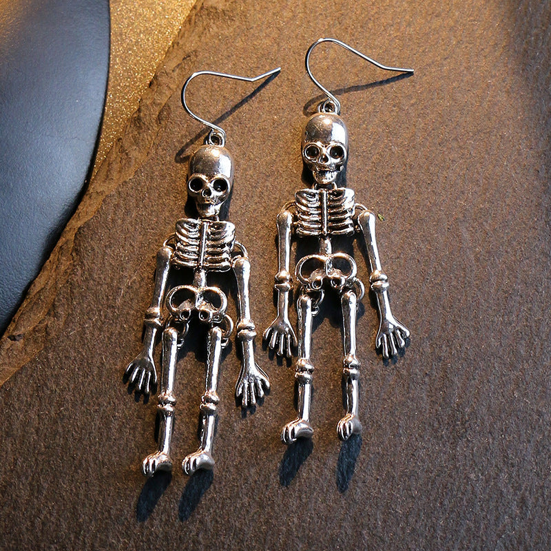 Skeleton Alloy Earrings 