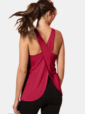 Crisscross Scoop Neck Active Tank 