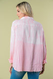 White Birch Full Size Long Sleeve Tie Dye Shirt 