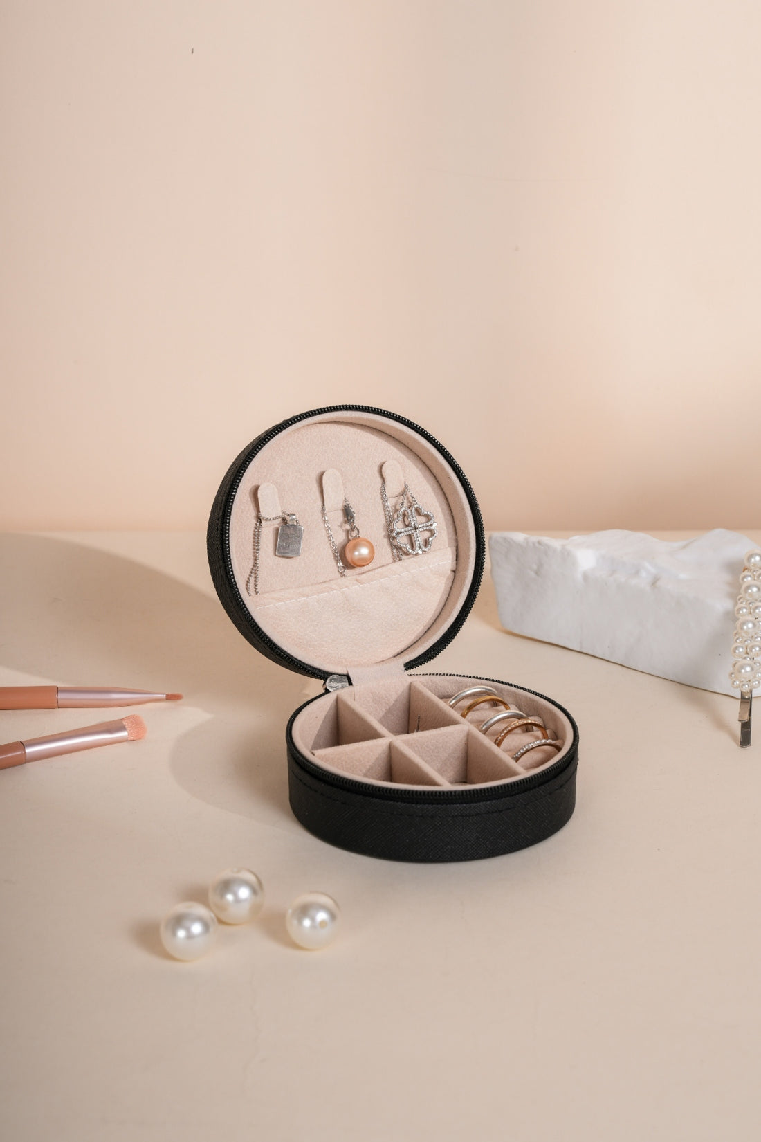 PU Leather Jewelry Storage Box 