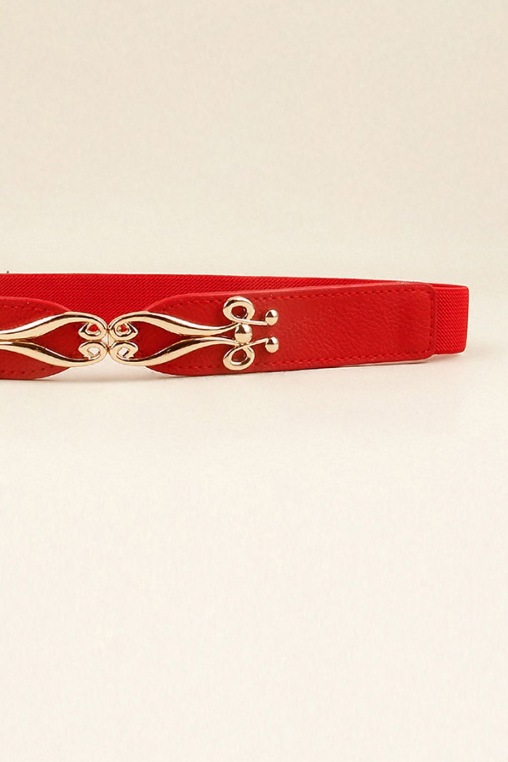 Alloy Buckle Elastic Belt 