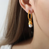 Titanium Steel Huggie Earrings 