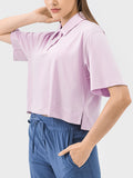 Millennia Half Button Short Sleeve Active T-Shirt 