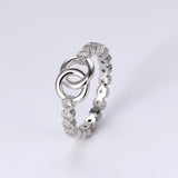 925 Sterling Silver Zircon Ring 