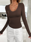 Lovelet V-Neck Long Sleeve T-Shirt 