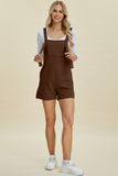 Double Take Full Size Texture Sleeveless Romper 