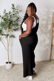 Double Take Full Size Wide Strap Overall with Pockets 
