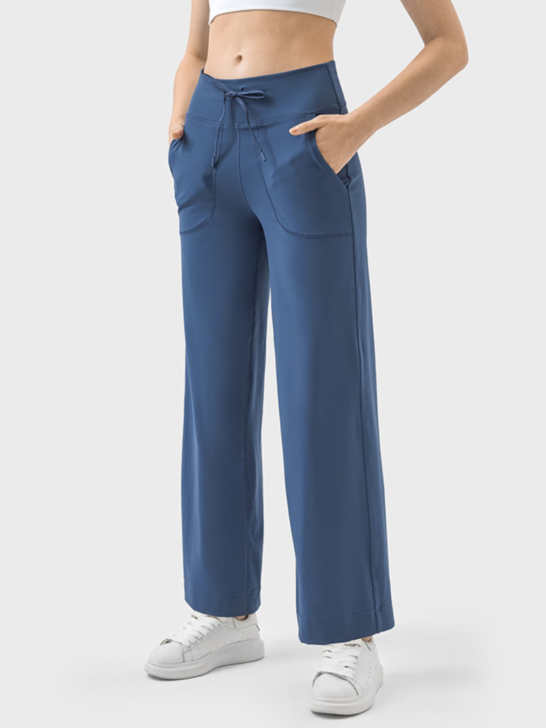 Millennia Drawstring Active Pants with Pockets 
