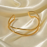 Minimalist Stainless Steel Cuff Bracelet 