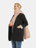 Raw Hem Heathered Polyester Scarf 