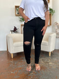 Judy Blue Full Size Distressed Tummy Control High Waist Skinny Jeans 