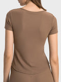 Millennia Notched Short Sleeve Active T-Shirt 