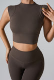 Mock Neck Active Tank 