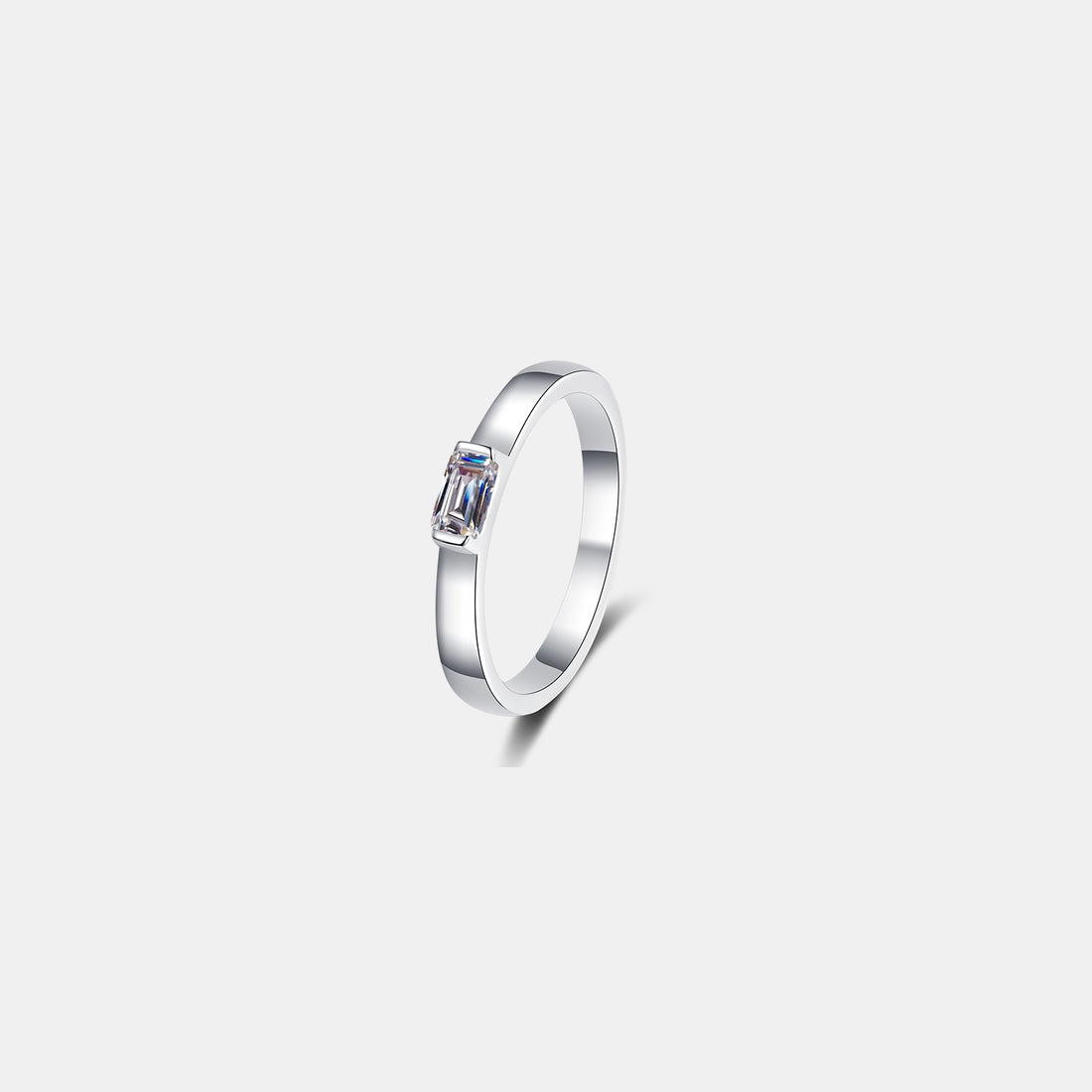 Moissanite 925 Sterling Silver Ring 