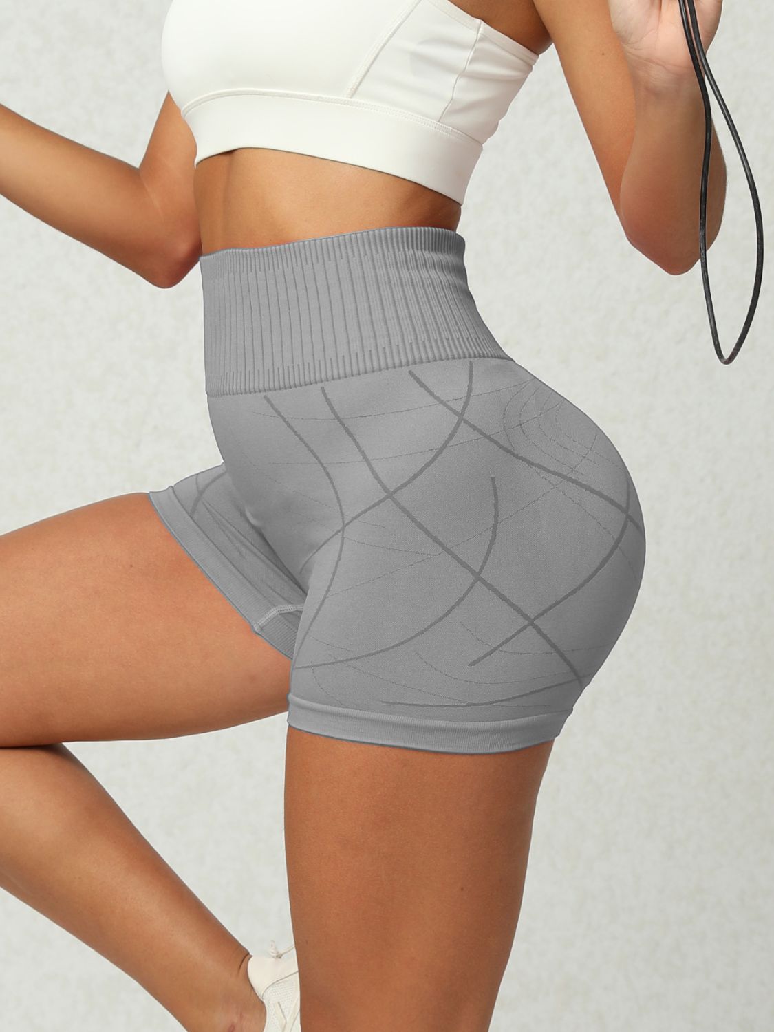 High Waist Active Shorts 