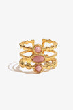 Triple-Layered Stainless Steel Open Ring 