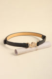 Rhinestone Decor PU Leather Belt 