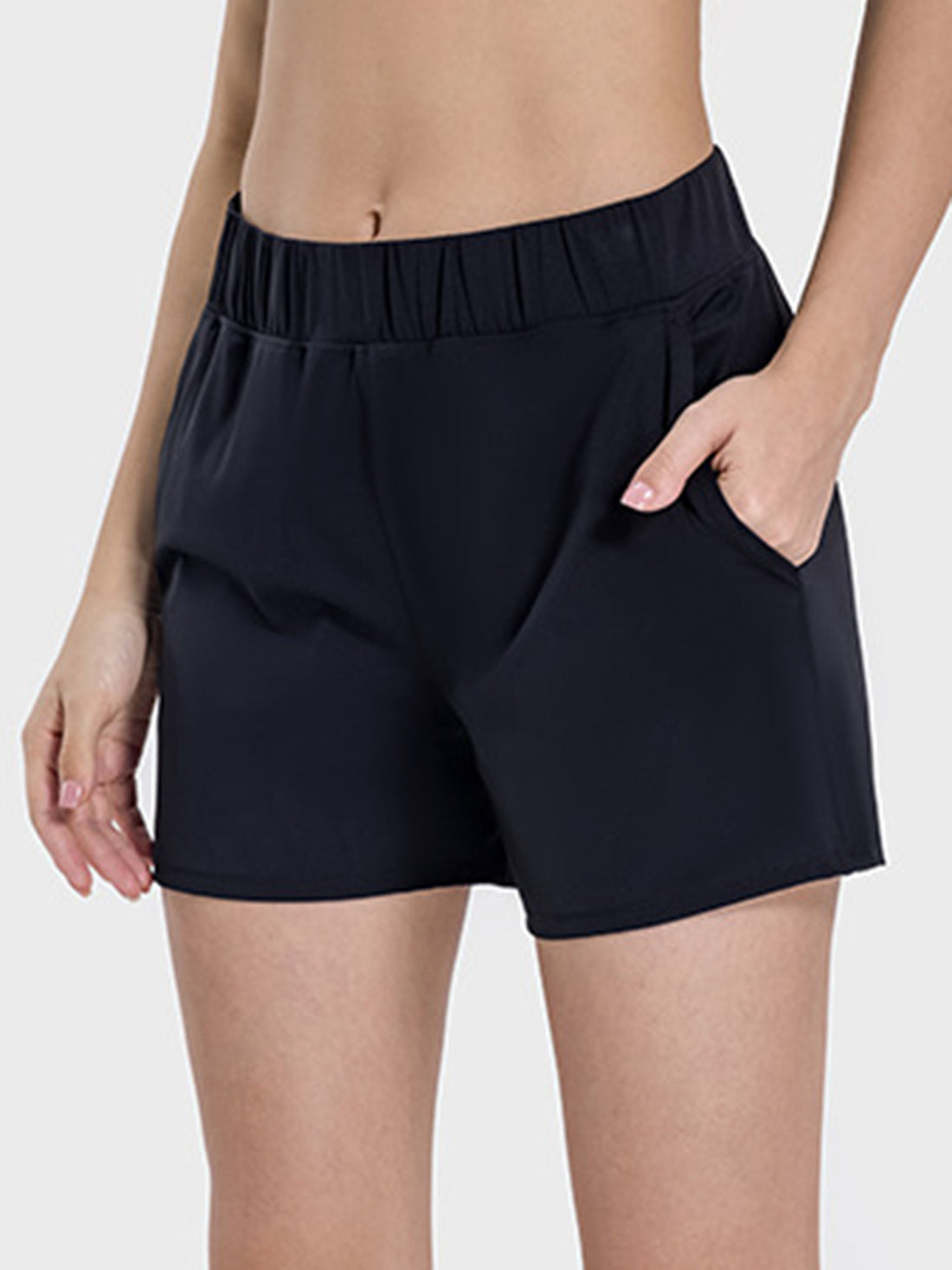 Millennia Elastic Waist Active Shorts 